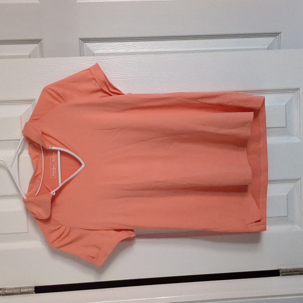 Coral golf tennis active blouse